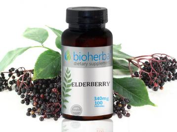 Бъз 340 mg, 100 капсули Elderberry